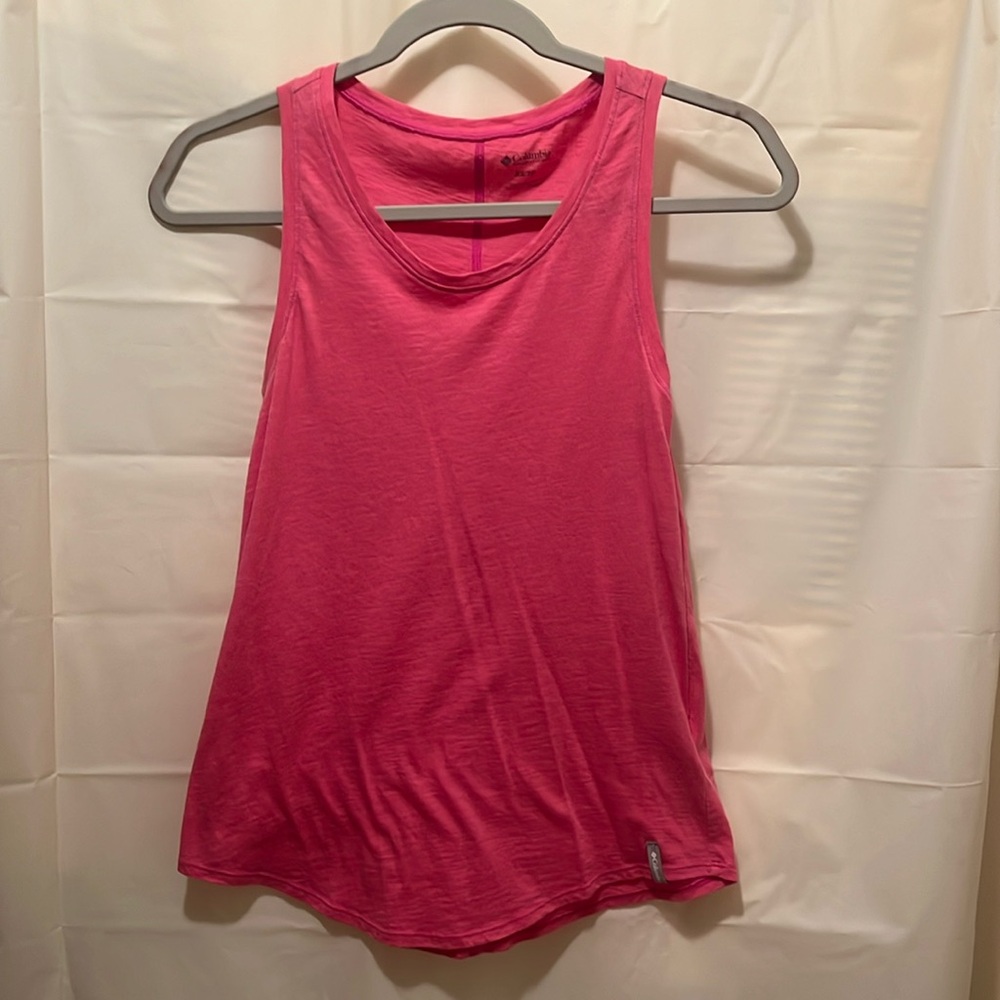 Columbia pink tank top, size extra small